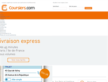 Tablet Screenshot of coursier.com